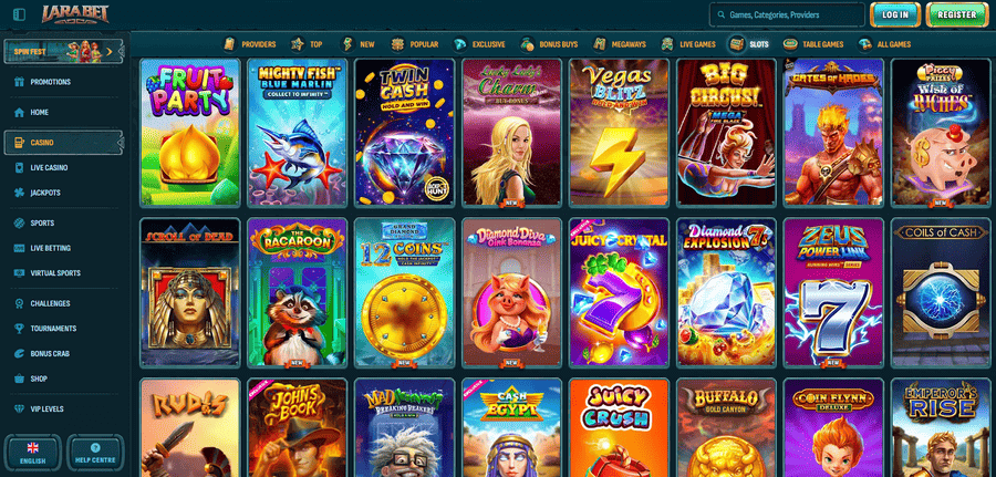 Larabet's slots