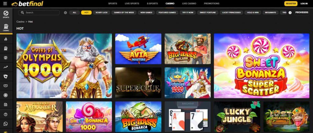 slots to play at Betfinal