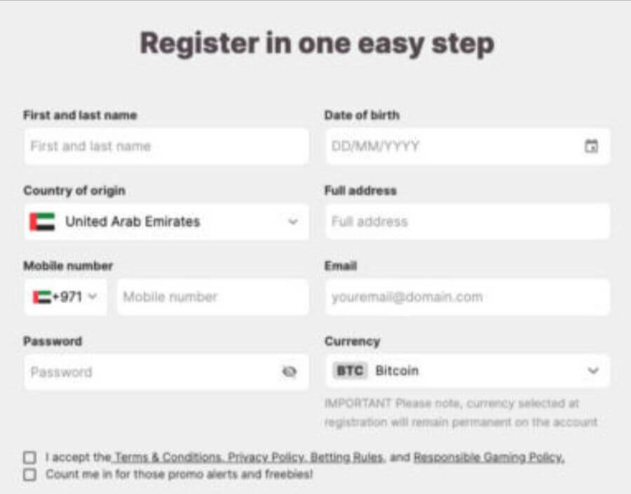 Register as a New User at 10bet